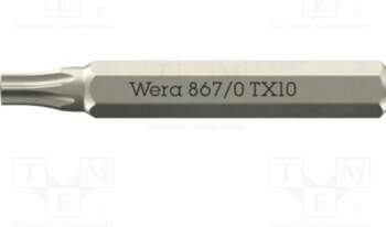 Screwdriver bit; Torx®; TX10; 867/0 Micro