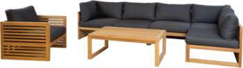 Set SERENITY corner sofa 2+2+1, table