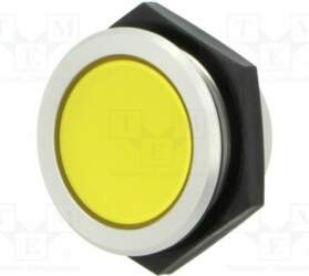 SIGNAL-CONSTRUCT Indicator: LED; flat; yellow; 24VDC