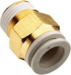 SMC Push-in fitting; threaded,straight; -1÷10bar