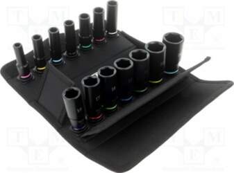 Socket: 6-angles-set; 3/8"; long,with cross