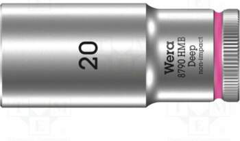 Socket: 6-angles; socket spanner; HEX 20mm