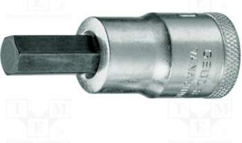Socket: hex key-bit; HEX 14mm; 1/2"