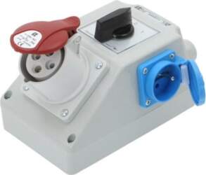 SPAMEL Switch socket; IP44; wall mount
