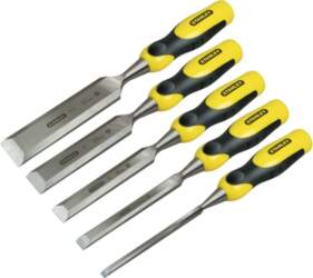 Stanley 5-Piece DynaGrip Wood Chisel Set