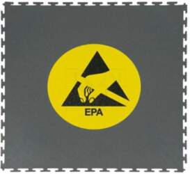 STATICTEC Mat: floor; antislip; ESD; grey