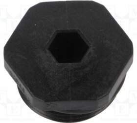 Stopper; PG21; IP68; polyamide; black; V-NE-SD
