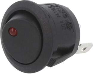 SWITCH COMPONENTS ROCKER; SPST; Pos: 2