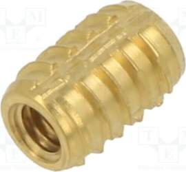 TAPPEX Threaded insert; brass; M2,5
