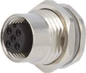 TE CONNECTIVITY Connector: M12; socket; PIN: