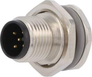 TE CONNECTIVITY Connector: M12; socket; PIN:
