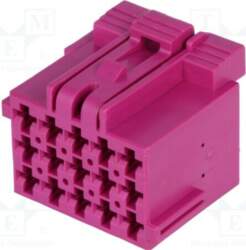 TE CONNECTIVITY Connector: rectangular; plug; female