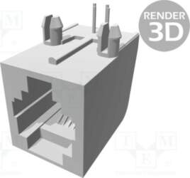 TE CONNECTIVITY Connector: RJ11; socket; PIN: