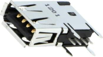 TE CONNECTIVITY Connector: USB A; socket