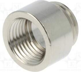 Thread adapter; M25; PG16; brass; Plating: