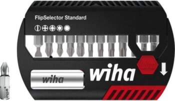 Tools set: screwdriver bits; plastic cassette