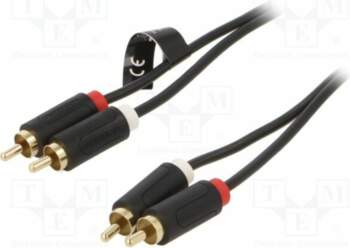 VENTION Cable; RCA plug x2,both