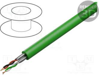 Wire; BiTsensor; 2x2x22AWG; stranded; Cu; shielded