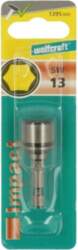 WOLFCRAFT Screwdriver bit; 6-angles socket; 1/4&quot