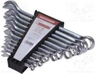 Wrench: combination spanner-set; double-sided; Plating: chromium