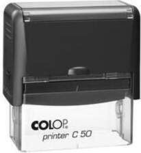 Zīmogs COLOP Printer C50, melns korpuss