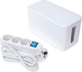 3-WAY SOCKET OUTLET WITH CABLE ORGANIZER