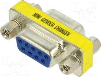 Adapter; D-Sub 9pin socket,both sides