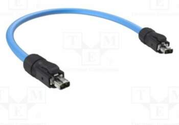 AMPHENOL Patch cord; both sides; 1m