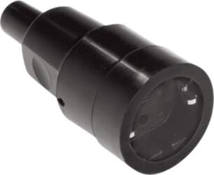 Bachmann solid rubber coupling black, Bend
