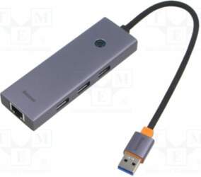 BASEUS Hub USB; RJ45 socket,USB