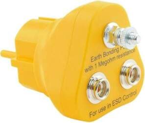 BERNSTEIN Earthing plug; ESD; Features: resistor