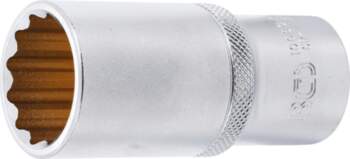 BGS TECHNIC Socket 12-p, deep 1/2&quot