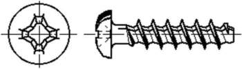 BOSSARD Screw; for plastic; 2.5x10