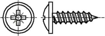 BOSSARD Screw; with flange; 2.9x9