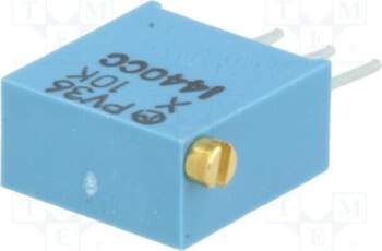 BOURNS Potentiometer: mounting; 10kΩ; multiturn; vertical