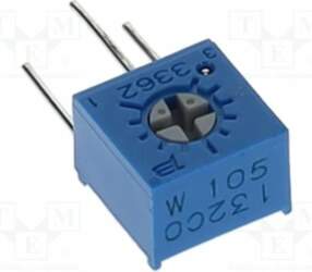BOURNS Potentiometer: mounting; 1MΩ; single turn