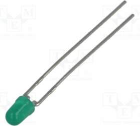 BROADCOM (AVAGO) LED; green; 3mm; 4