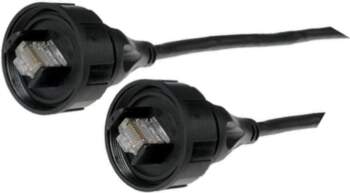 BULGIN Patch cord; RJ45 Buccaneer plug