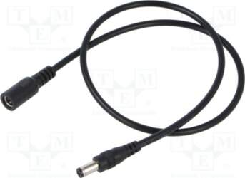 Cable; 2x0.5mm2; DC 5,5/2