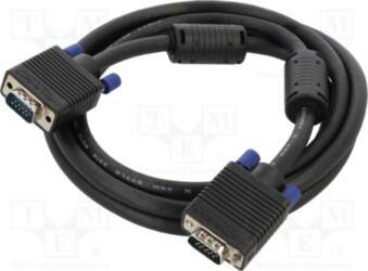 Cable; D-Sub 15pin plug,both sides