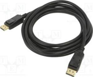 Cable; DisplayPort plug,both sides; PVC