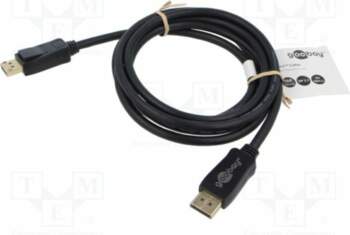 Cable; DisplayPort plug,both sides; PVC