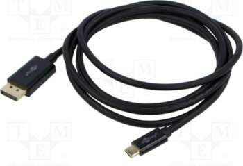Cable; DisplayPort plug,USB C plug