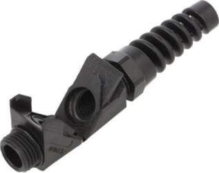 Cable gland; angular,with strain relief
