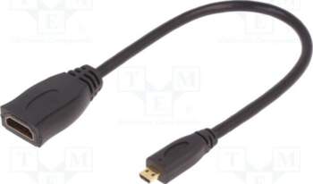 Cable; HDMI socket,micro HDMI plug