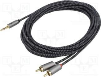 Cable; Jack 3.5mm 3pin plug