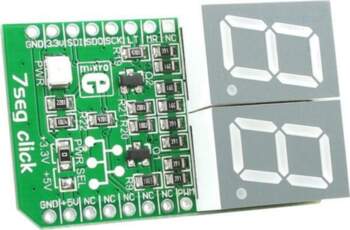 Click board; prototype board; Comp: 74HC595