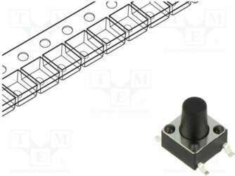 CONNFLY Microswitch TACT; SPST; Pos: 2