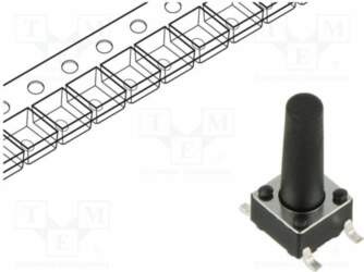CONNFLY Microswitch TACT; SPST; Pos: 2