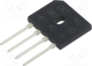 DC COMPONENTS Bridge rectifier: single-phase; Urmax: